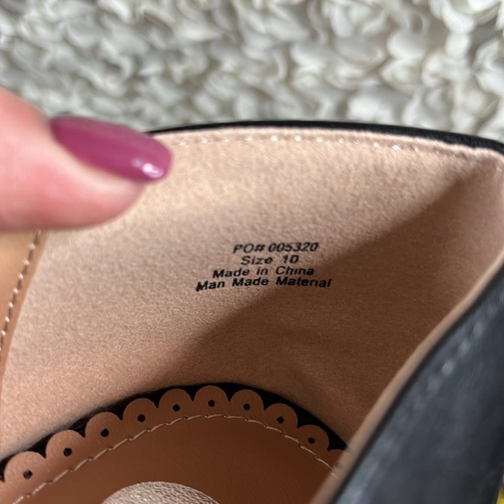 JOURNEE COLLECTION Windy Mary Jane Pumps Black - Size 10 - Picture 9 of 10